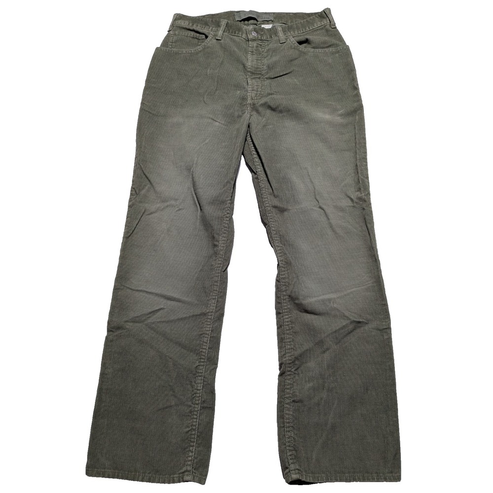 VTG‎ GAP 1969 STANDARD FIT Green Corduroy Pants - Men 36 (Actual 33X30) READ